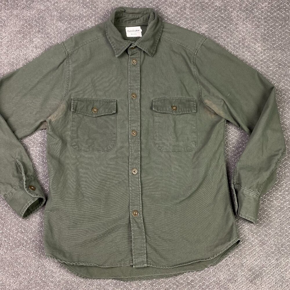 Huckberry Taylor Stitch The Explorers Shirt Mens 42 Fits like Medium Heavyweight